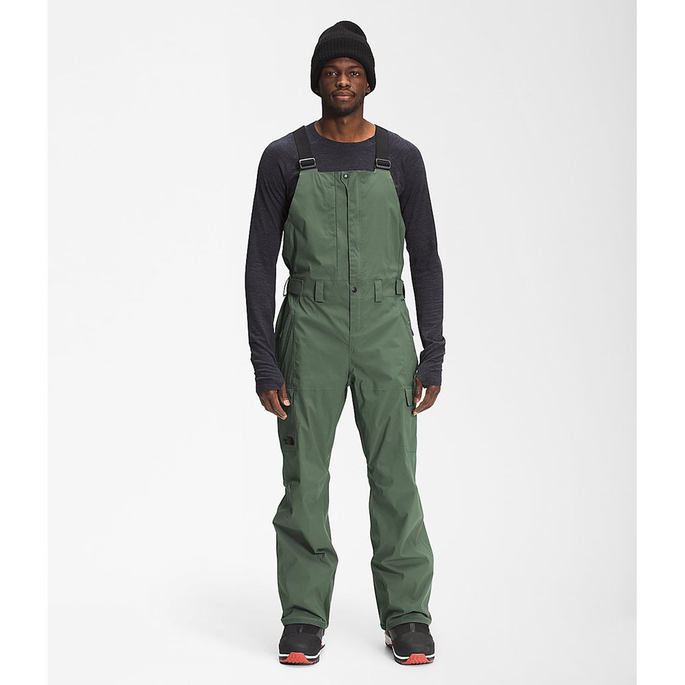 The North Face Ski Pants Mens Australia - The North Face Freedom Bib Green (IEW-047859)